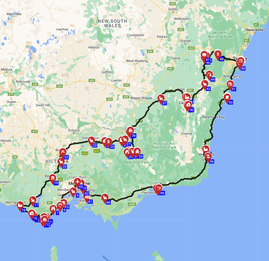 Melbourne Roundtrip - The Great Ocean Loop Coastlines Caves and Countryside